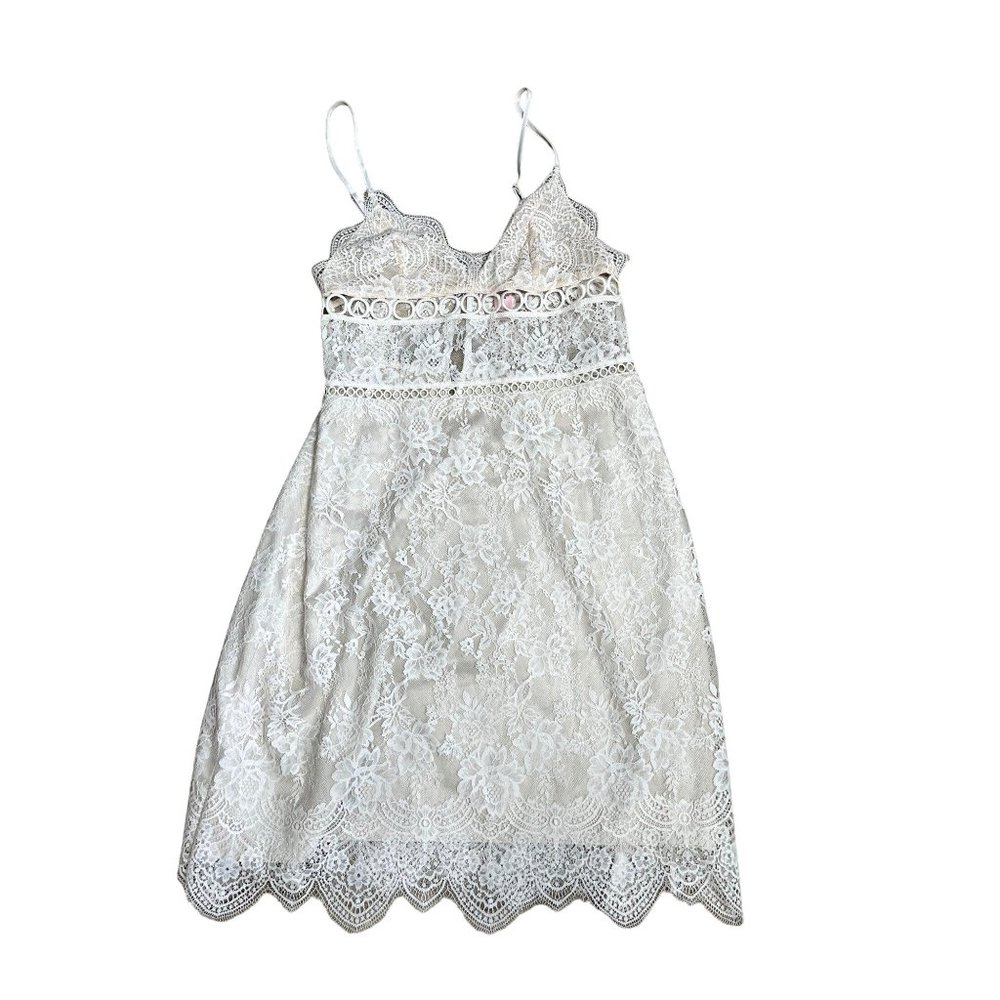 VICTORIAS SECRET SUGAR BABY BLUSH LACE DRESS NIGHTY LINGERIE SIZE SMALL